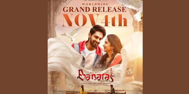 Banaras Movie Poster Out -Staring Zaid Khan and Sonal Monteiro set to hit floors on 4th Nov 22