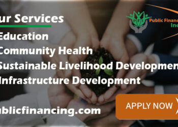 Public Financing India, Consulting & Advisory organization, public relations and engagements, Education, Community Health, Sustainable Livelihood Development, Infrastructure Development,