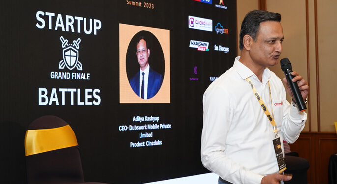 Anurag Kashyap (Cinedubs) at GLOBAL STARTUP SUMMIT, Mumbai
