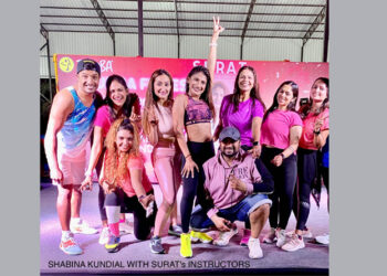 ZUMBA FITNESS EVENT with Bigg Boss Fame 16 Shabina Kundial was organised at BB Club near VIP ROAD in Surat