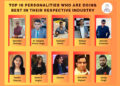 Top 10 personalities who are doing best in their respective industries felicitated by Webhack Solutions