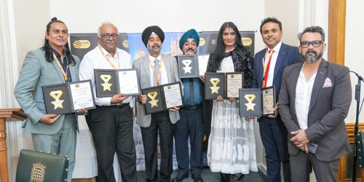 Asian UK Business Excellence Award Winners at The House of Commons, London, UK